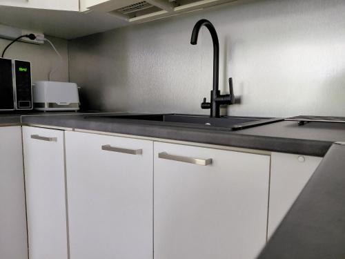 kuhinja, Rovaniemi apartment with private sauna & free parking in Ahkiomaa