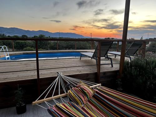 Swimming pool, DOXA PETRA Small villa with pool in Vrachasi