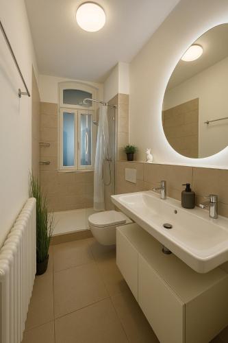 YFB-170m2 Apartment für bis zu 15, modern, 1min zu UBahn, Ruhige Lage, Parkplätze, WIFI, Netflix, Kindergerecht, Norimberk (fotografie 3)