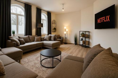 YFB-170m2 Apartment für bis zu 15, modern, 1min zu UBahn, Ruhige Lage, Parkplätze, WIFI, Netflix, Kindergerecht, Norimberk (fotografie 5)