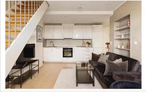 Konyha, Modern penthouse Apartment Close to Bryggen in Külváros