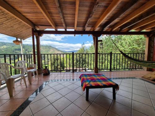 Erkély/terasz, Cabaña Vie Donaire (Cabana Vie Donaire) in Ráquira