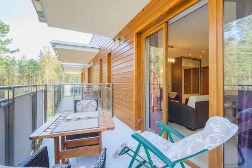 Balkons/terase, Apartament w Baltic Park in Stegna