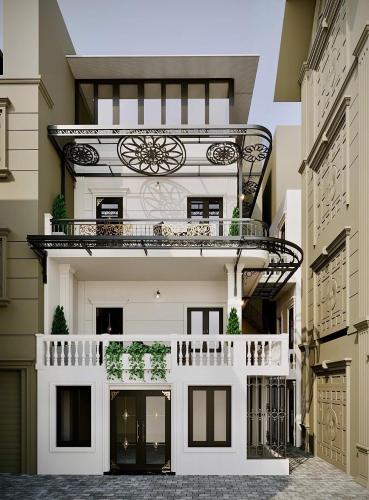 Exterior view, The White Villa Van Mieu in Hoan Kiem District - Hang Bong/Quan Su