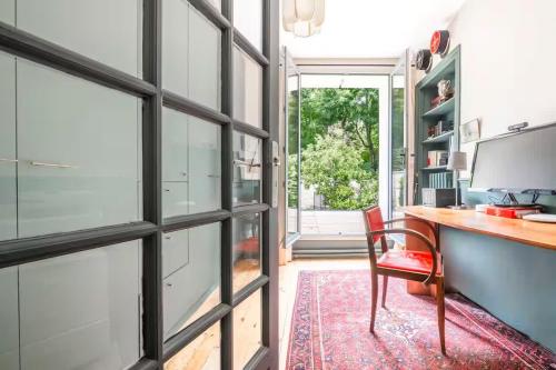 House, garden, Eiffel Tower, Palace of Versailles in Sevres