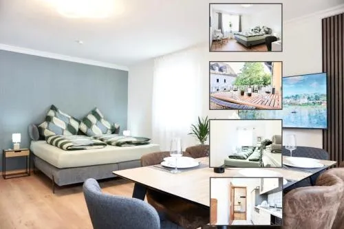 2 Schlafzimmer Wohnung mit Balkon und privatem Stellplatz unmittelbar an der Mosel für bis zu 8 Gäste in Koblenz, Deutschland