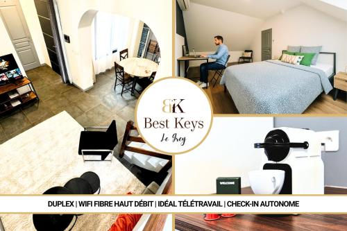 Le Grey - By BEST KEYS - Duplex Spacieux & Fonctionnel - Idéal Télétravail & Séjours Pros - Centre Ville - WiFi Fibre - Netflix - Nespresso - Check-in Autonome - Location saisonnière - Sens