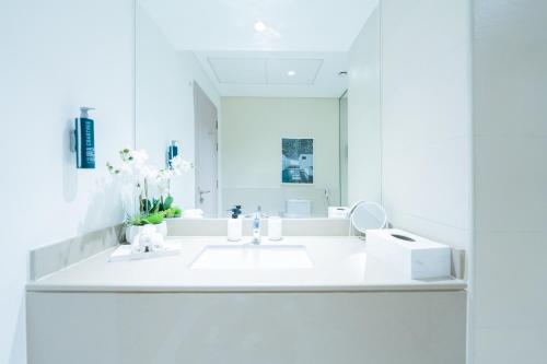 Bathroom, One Bedroom Apartment by Otolo Homes with Free Yas Theme Park Tickets in Al Raha Beach