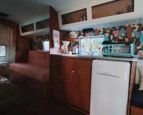 Kitchen, Tiki-Style Airstream Rental Perfect for a Weekend Getaway in Atlanta in Doraville