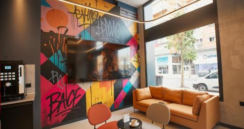 共用ラウンジ/TVエリア, Wostel Málaga (Wostel Malaga) in マラガ