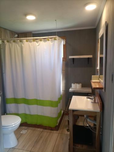 ห้องน้ำ, Casa de Campo Meliquina in บียา ลาโก เมลิกีนา