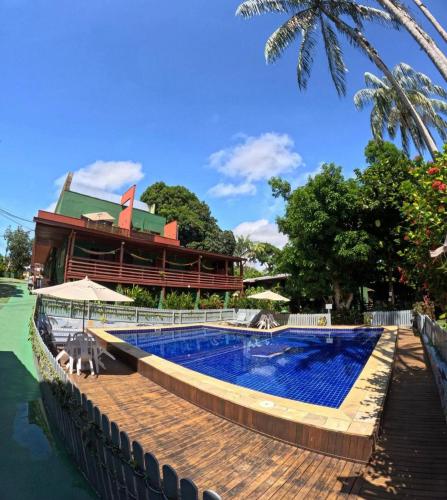 Peldbaseins, Bela Vista Lodge in Novo Airão