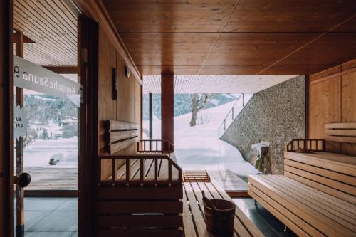 Szauna, Das Naturhotel Chesa Valisa in Hirschegg (Vorarlberg)