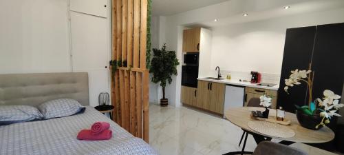 Studio design - 5 min a pied du Palais & plages