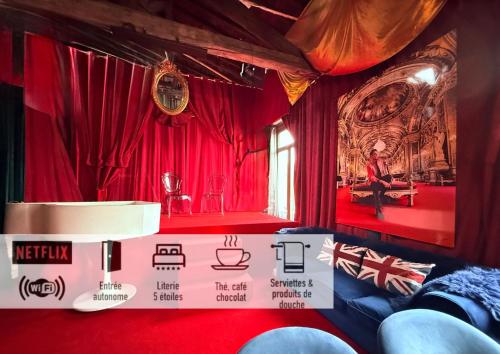 10 Très Grande Chambre insolite double volume XL, proximité gare de tourcoing - Hôtel - Tourcoing