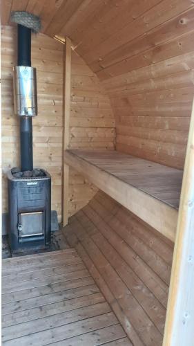 Sauna, Aurora river cabin in Jukkasjärvi