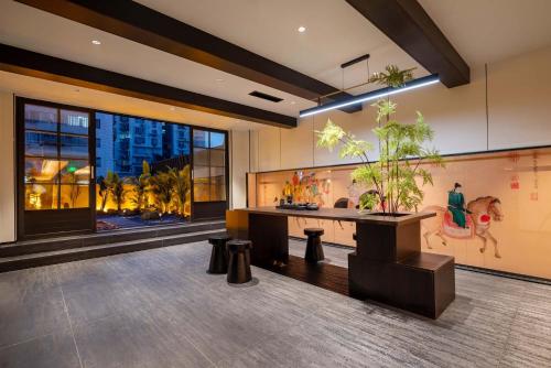 Vestíbul, Chongqing INS·Wanbai Skyhigh Terrace River View Hotel (Jiefangbei Hongyadong Branch) in Chongqing