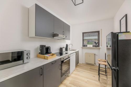 مطبخ, Amaela Design-Wohnung, SAP, Parkplatz, Balkon, NEU in Walldorf