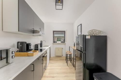 مطبخ, Amaela Design-Wohnung, SAP, Parkplatz, Balkon, NEU in Walldorf