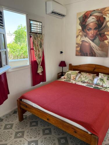Bed, Logement «&nbsp;Alpinia&nbsp;» in Capesterre-de-Marie-Galante