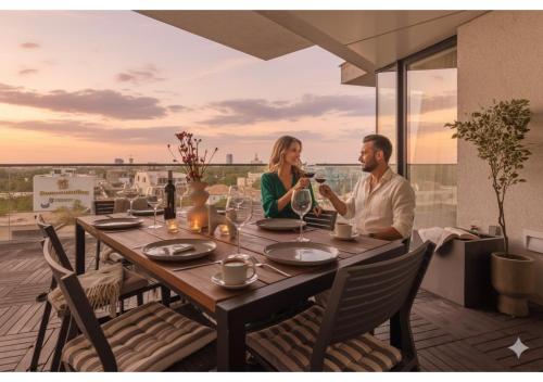 Elegant 3-Bedroom Duplex Apartment with Private Terrace - Location saisonnière - Herăstrău