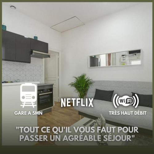 Le Petit Cosy de la Gare - Wifi - Location saisonnière - Drancy