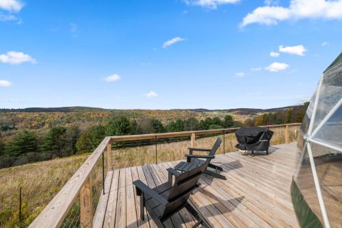 Glamping Getaway at 'The Coyote Dome' in Franklin in Oneonta (New York)