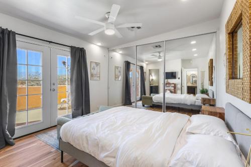 Private desert compound three separate living spaces each with its own entrance in Sky Valley
