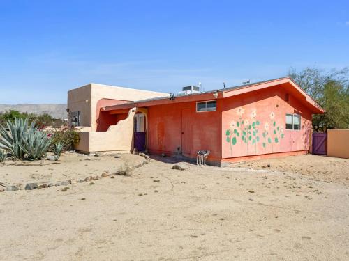 Exterior view, Private desert compound three separate living spaces each with its own entrance in Sky Valley