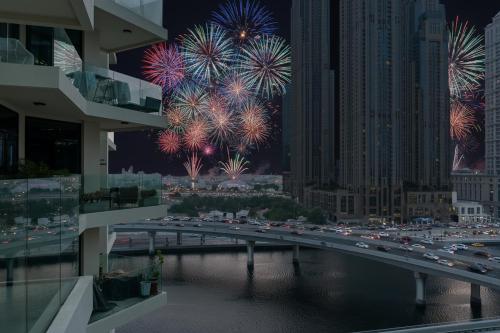 View, Vacay Lettings - Missoni Luxury 2 BR Urban Oasis Dubai Canal View in Jumeirah