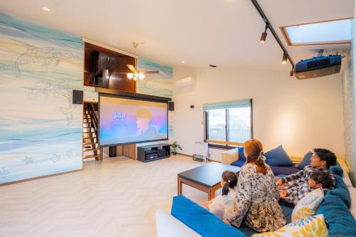 まるで映画館 本格シアター 寝室6部屋 大家族大集合 海まで徒歩すぐ ---オーシャニア一宮---