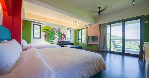 2 double beds