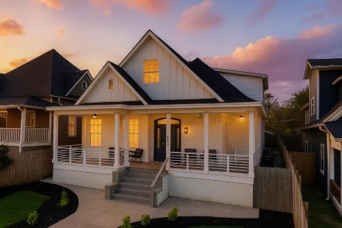 New Peach State Escape Luxe Stay w Outdoor Movies, Bikes, Game Room Near Downtown in Peoplestown