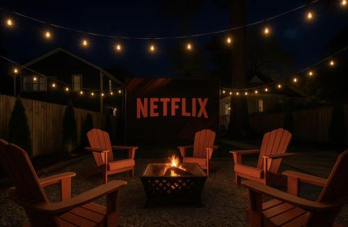 New Peach State Escape Luxe Stay w Outdoor Movies, Bikes, Game Room Near Downtown in Peoplestown