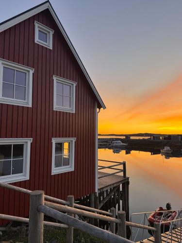 Ny rorbu med fantastisk havutsikt - rett ved vannet - inntil 6 personer in 布倫納於松