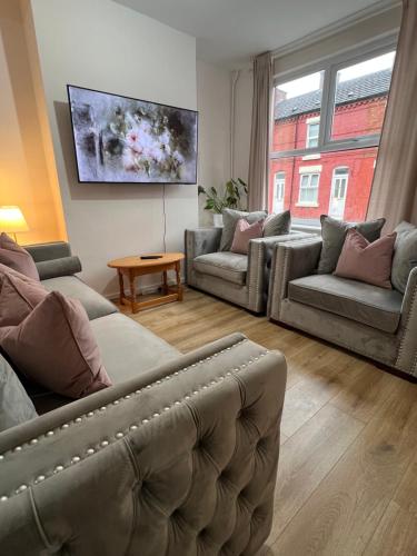 Liverpool Rose House Stylish 3 Bed Near Anfield and Goodison Park, Liverpool