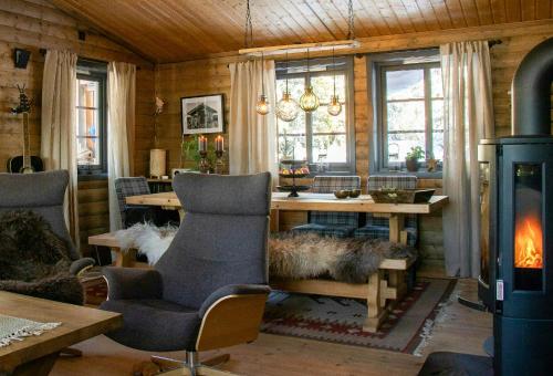 Exterior view, Newly Renovated Cabin By Sjusjoen Ski Slopes in Sjusjoen