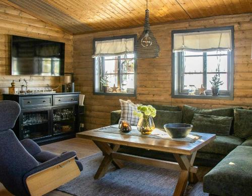 Exterior view, Newly Renovated Cabin By Sjusjoen Ski Slopes in Sjusjoen