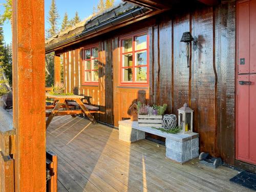 Exterior view, Newly Renovated Cabin By Sjusjoen Ski Slopes in Sjusjoen