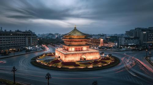 View, Sky Garden Osmanthus Hostel -  City Center in Xian