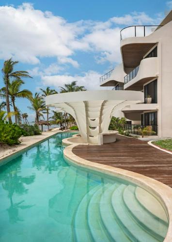 Oceanfront 2Br Apartment in Tancar, Mexico