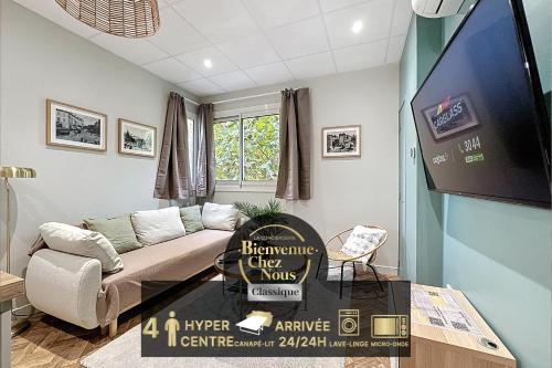 Confort & clim au cœur du centre-ville - Gare routière - Location saisonnière - Clermont-Ferrand