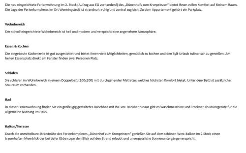 Dünenhof zum Kronprinzen App 88 - image 5
