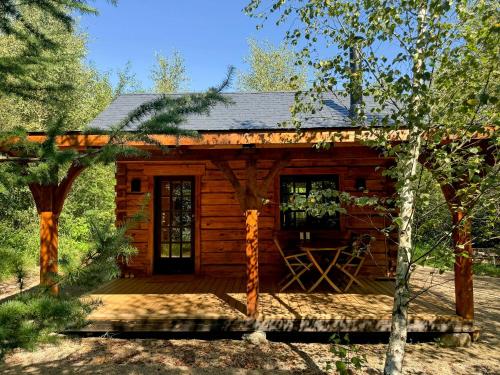 Vista exterior, Authentic Log Cabin In Forest Near Ejstrupholm in Ejstrup