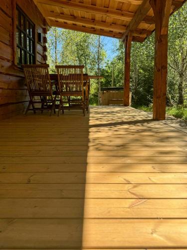 Vista exterior, Authentic Log Cabin In Forest Near Ejstrupholm in Ejstrup