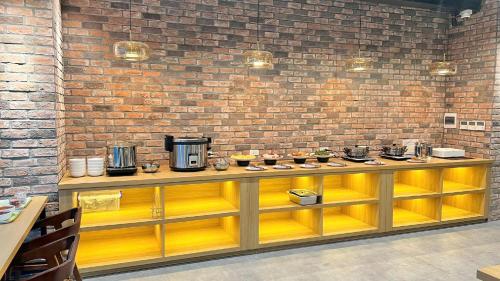 Kitchen, Uberzen Residence ( Hotel ) in Kien An District