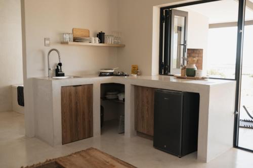 köök, Bergendam Eco Lodge in Gelykfontein