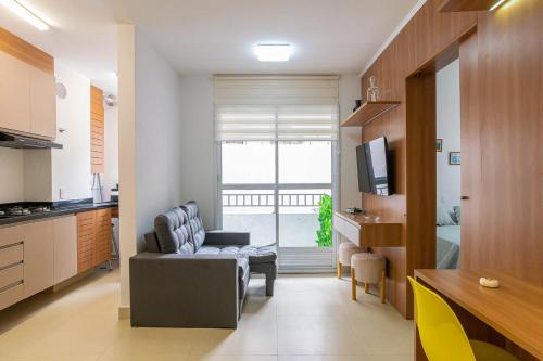 ห้องส่วนกลางสำหรับนั่งเล่น/ดูทีวี, Apto com Garagem e Academia proximo ao Villa Lobos in อัลโต เด ปินเยย์โรส