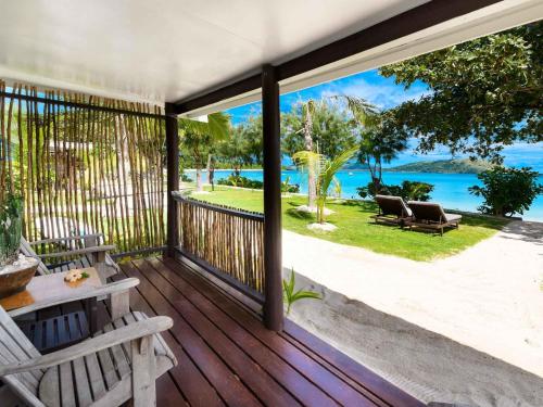 陽台/露台, Oarsman's Bay Lodge in 南庫拉島