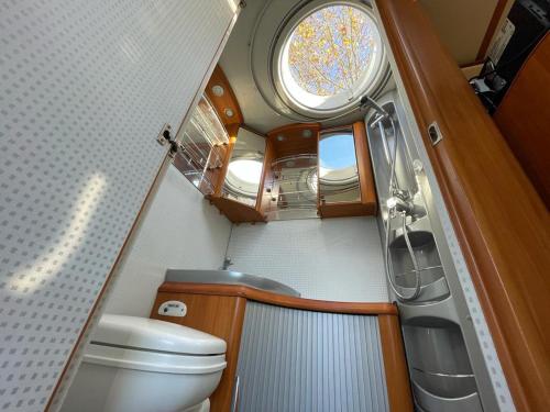 Sleeping in a motorhome in Wesseling